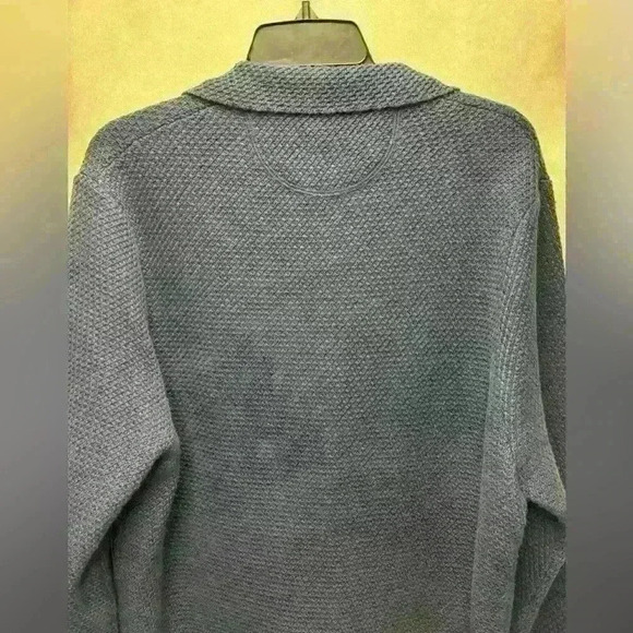 BRAX Men's Jasper Sweater Knit Blazer Sea Navy Blue Waffle Textured Size 52 - Picture 6 of 12